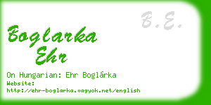 boglarka ehr business card